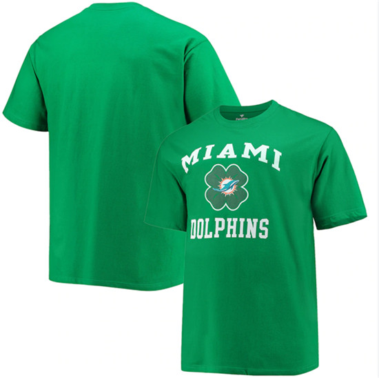 Men's Miami Dolphins Kelly Green Big & Tall St. Patrick's Day Celtic T-Shirt